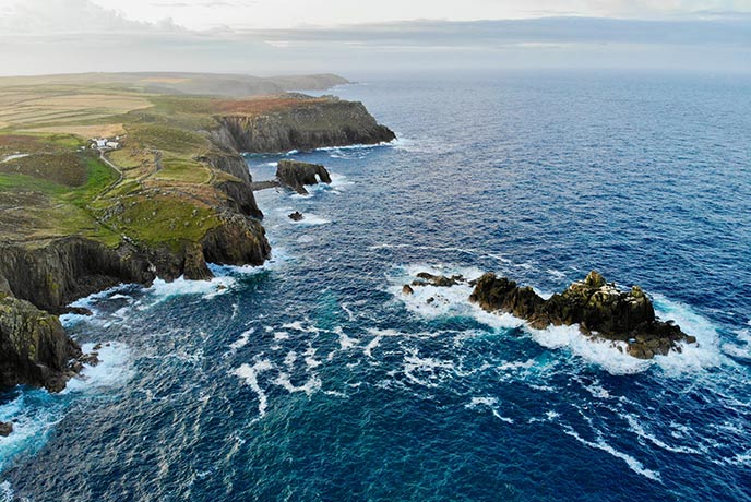 Cornwall dramatic coastline